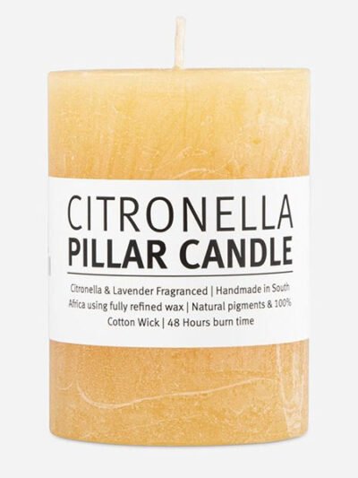 Bash Citronella Pillar Candle